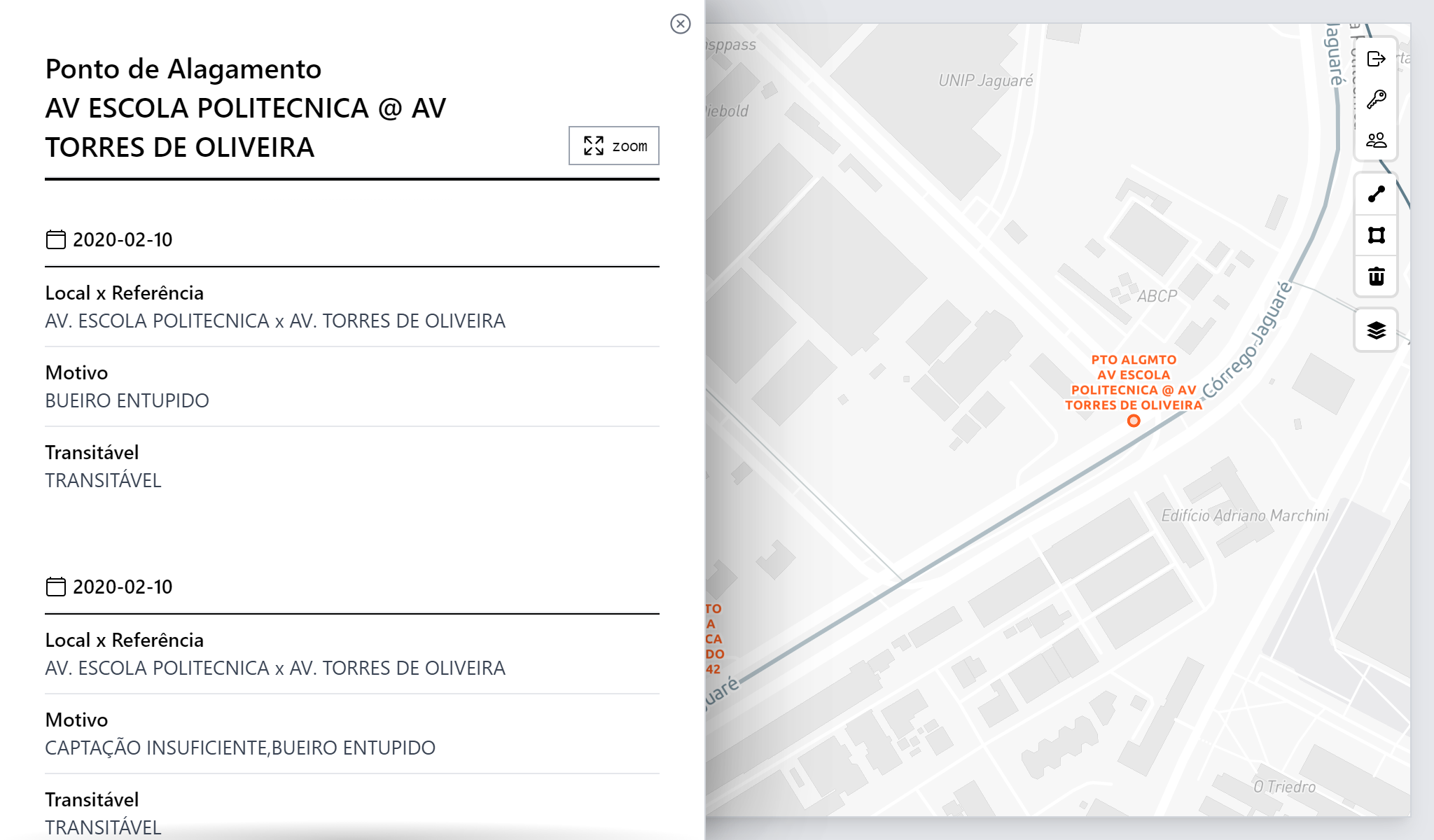 Pontos de Alagamento - layout novo